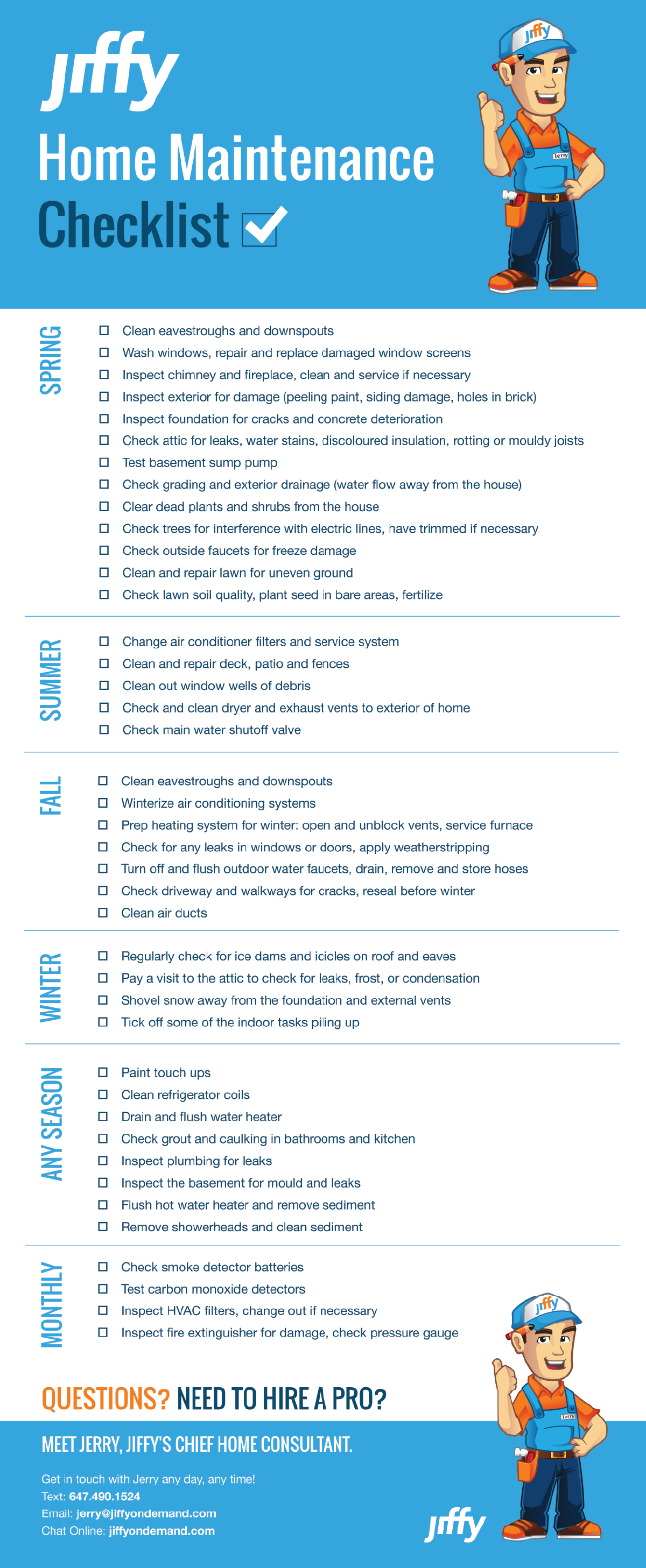 Our Annual Home Maintenance Checklist