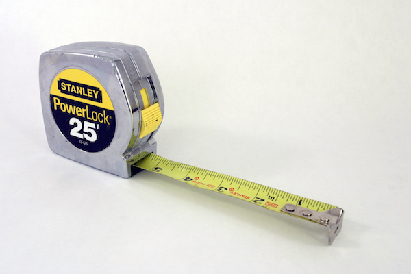 You'll probably want a measuring tape to be easily accessible when furnishing your home.