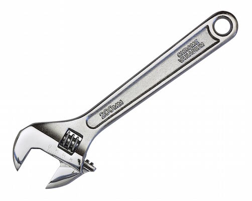 Get a 10" or 14" adjustable wrench to ensure it's the perfect size for residential jobs