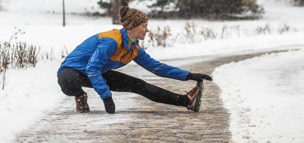 Make sure you stretch when you're done shovelling for the day!