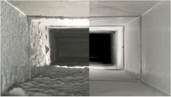 Make sure your ducts look more like the picture on the right so your family can stay healthy this season!