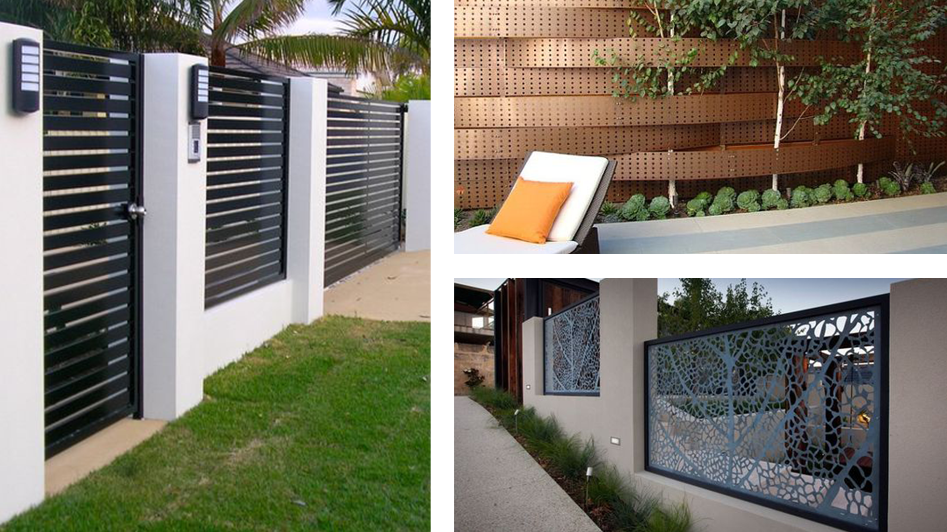  Modern Fence for Modern Garage